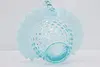 Teal Opalescent Vintage Hobnail Glass Bride Basket (9)