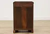 Art Deco Vintage Walnut Chairside End Side Table, Nightstand #51099