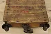 Railroad Salvage Cart Antique Ash & Elm Coffee Table Nutting (15)