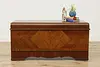 Art Deco Vintage Waterfall Cedar Lined Blanket Chest, Lane (2)