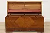 Art Deco Vintage Waterfall Cedar Lined Blanket Chest, Lane (4)