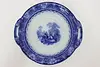 Victorian Antique English Flow Blue China Bowl, Doulton (8)