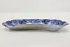 English Antique Flow Blue China Bone Plate, Meakin (6)