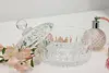 Traditional Vintage Cut Glass Covered Candy Bowl or Key Dish (2)