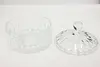 Traditional Vintage Cut Glass Covered Candy Bowl or Key Dish (4)