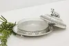 Victorian Antique Silverplate Butter Dish, Cow Sculpture, GM (3)