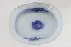 Victorian Antique Flow Blue China Serving Bowl, B&L (11)