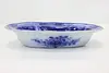 Victorian Antique Flow Blue China Serving Bowl, B&L (7)