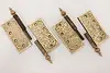 Pair of Antique Victorian Bronze & Iron Door Hinges (7)