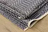 Farmhouse Antique Woven Blue & White Jacquard Wool Blanket #51910