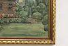 Summer Cabin Antique Original Oil Painting, Merlet 23" #53040