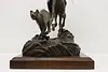 Native American Hunter Vintage Bronze Sculpture, Shoop (9)