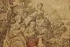 Lord & Ladies in Garden Antique Tapestry, Belgium 39" (2)