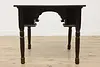 Farmhouse Antique Ash Pub Tavern Game Table, Drink Holders (8)