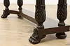 Georgian Vintage Mahogany Hall Console Sofa Table, Hickory (22)