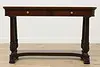 Georgian Vintage Mahogany Hall Console Sofa Table, Hickory (6)