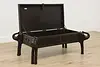 Asian Vintage Carved Coffee Table & Storage, Elephants #53237