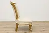 French Rococo Design Antique Carved Gilt Side Chair (10)