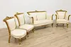 French Rococo Design Antique Carved Gilt Side Chair (3)