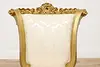 French Rococo Design Antique Carved Gilt Side Chair (5)