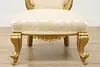 French Rococo Design Antique Carved Gilt Side Chair (6)