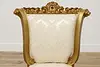 French Rococo Design Antique Carved Gilt Side Chair (5)