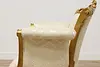 French Rococo Design Antique Carved & Painted Armchair (9)