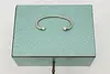 Blue Hammer Tone Antique Steel Cash or Keepsake Box, Key #53294