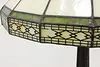 Arts & Crafts Vintage Stained Glass Office or Library Lamp (19)