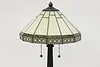 Arts & Crafts Vintage Stained Glass Office or Library Lamp (4)