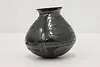 Mexican Mata Ortiz Blackware Pottery Vase, Ortega (4)