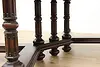 Tudor Antique Walnut Dining Table, 2 Leaves Opens 99" (20)