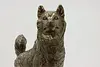 Bronze Vintage Husky Sculpture on Walnut Base, Shoop (11)