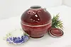 Dark Red Vintage Ceramic Urn or Jardenier & Cover, Turner #49208