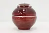 Dark Red Vintage Ceramic Urn or Jardenier & Cover, Turner #49208