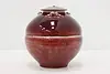 Dark Red Vintage Ceramic Urn or Jardenier & Cover, Turner #49208