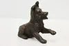 German Shepherd Puppy Vintage Bronze Finish Sculpture (3)