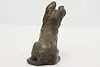 German Shepherd Puppy Vintage Bronze Finish Sculpture (6)