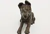 German Shepherd Puppy Vintage Bronze Finish Sculpture (8)