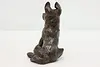 German Shepherd Puppy Vintage Bronze Finish Sculpture (5)