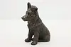 German Shepherd Puppy Vintage Sculpture Bronze Finish (3)