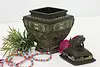 Chinese Antique Bronze Enamel Incense Burner Censer, Dragon #53205