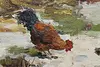 Chickens Ukrainian Original Oil Painting Ivanchenko 31.5" (8)