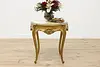 French Antique Carved Gold Onyx Top Parlor or Coffee Table (2)