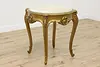 French Antique Carved Gold Onyx Top Parlor or Coffee Table (3)