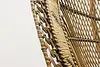 Wicker Rattan Vintage Oaur Peacock Chairs & Table Set (29)