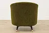 Midcentury Modern Vintage Original Upholstered Swivel Chair (10)