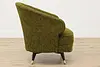 Midcentury Modern Vintage Original Upholstered Swivel Chair (11)