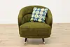 Midcentury Modern Vintage Original Upholstered Swivel Chair (2)