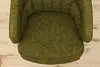 Midcentury Modern Vintage Original Upholstered Swivel Chair (6)